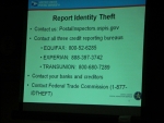 Warren Heister, Postal Inspector, talking about Mail and ID Theft for the April program